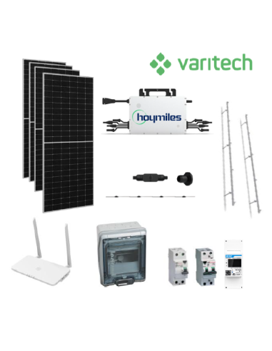 KIT AUTOCONSUMO DOMÉSTICO CONEXIÓN A RED 2000W CON MICRO INVERSOR HOYMILES