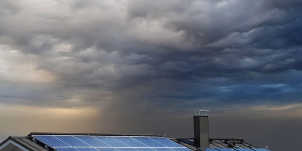 How do cloudy days affect solar panels?