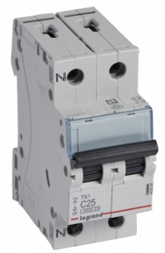 MAGNETOTERMICO TX3 6KA C P+N 25A