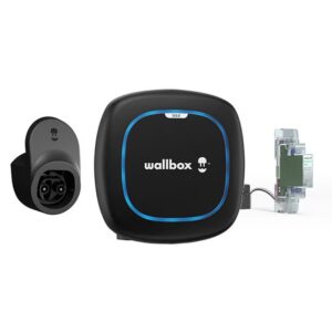 WALLBOX KIT PULSAR MAX 7,4 Kw, cable 5m, NEGRO Y MEDIDOR