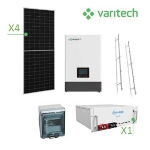 KIT AUTOCONSUMO AISLADA 6kW 5,12kWh