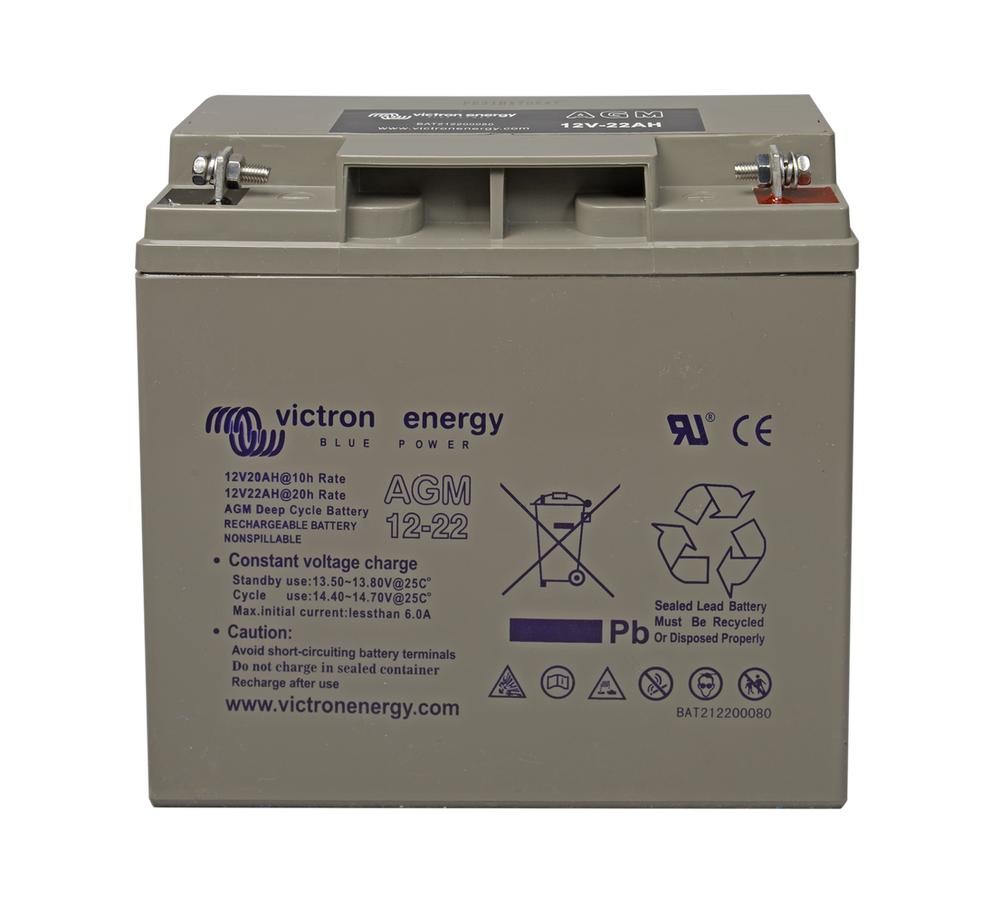 BATERÍA SOLAR VICTRON ENERGY AGM 12V/22Ah DEEP CYCLE BATT.