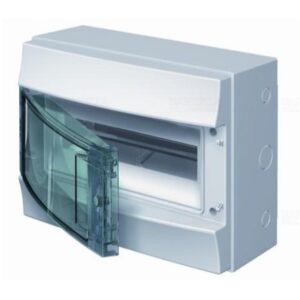 CAJA MOD. ESTANCA IP65 12 MOD ABB-MISTRAL TRANSP