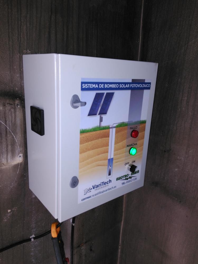 CUADRO BOMBEO SOLAR CON VARIADOR 7,5KW TRIF.