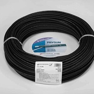 CABLE SOLAR 1KV DC 1X4 NEGRO ROLLO 100MTS