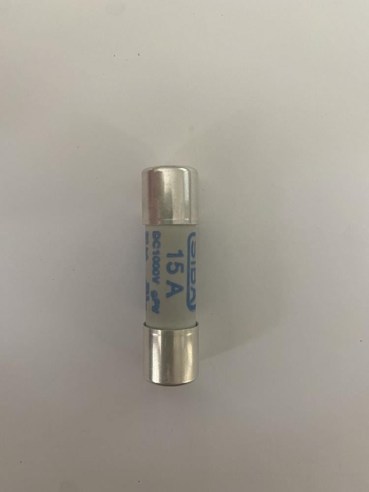 FUSIBLE CILINDRICO 15A DC 1000V 10X38MM